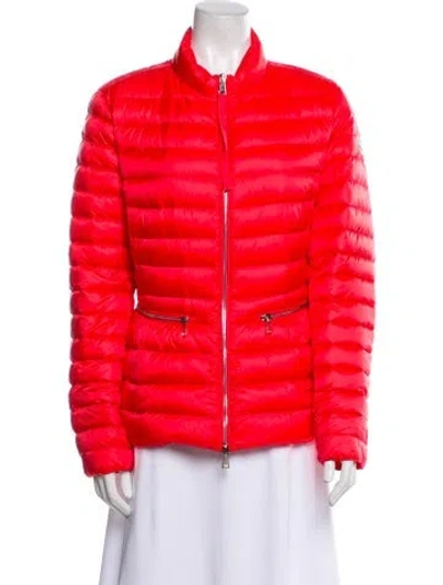 Pre-owned Moncler Down Jacket In Orange