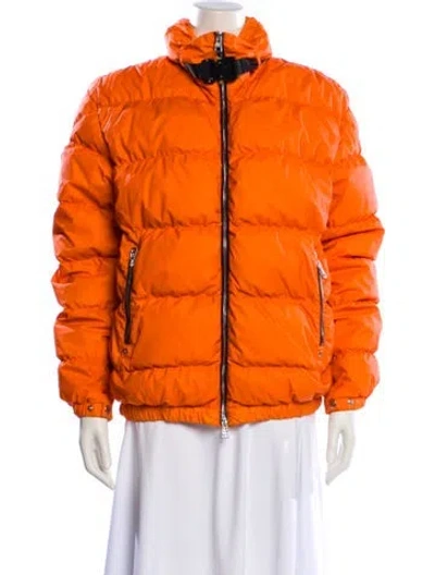Pre-owned Moncler Down Jacket In Orange
