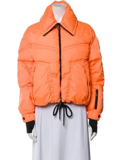 Pre-owned Moncler Down Jacket In Orange
