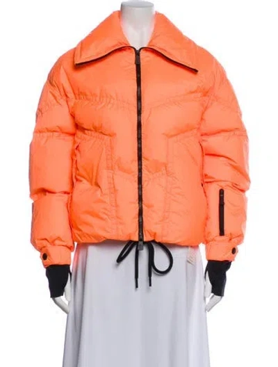 Pre-owned Moncler Down Jacket In Orange