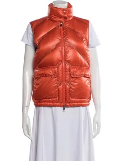 Pre-owned Moncler Down Jacket In Orange