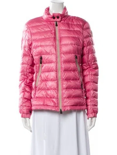 Pre-owned Moncler Down Jacket In Pink