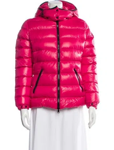 Pre-owned Moncler Down Jacket In Pink