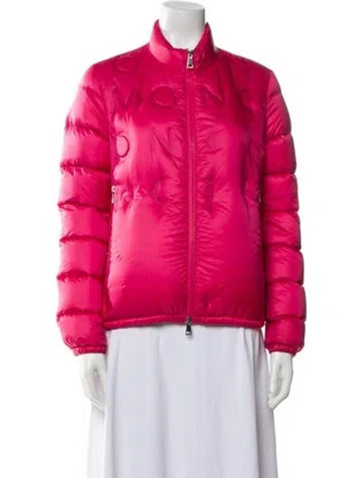 Pre-owned Moncler Down Jacket In Pink