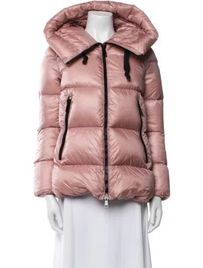 Pre-owned Moncler Down Jacket In Pink