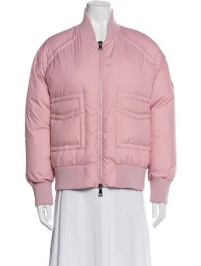 Pre-owned Moncler Down Jacket In Pink