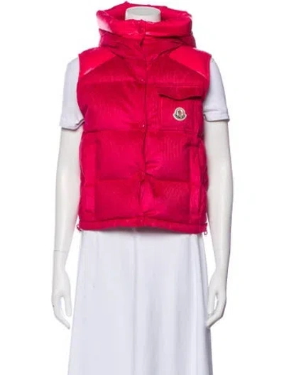 Pre-owned Moncler Down Jacket In Pink