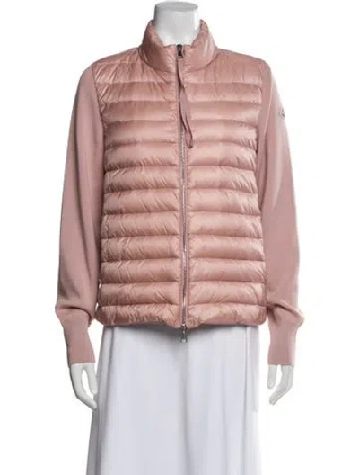 Pre-owned Moncler Down Jacket In Pink