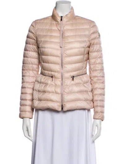 Pre-owned Moncler Down Jacket In Pink