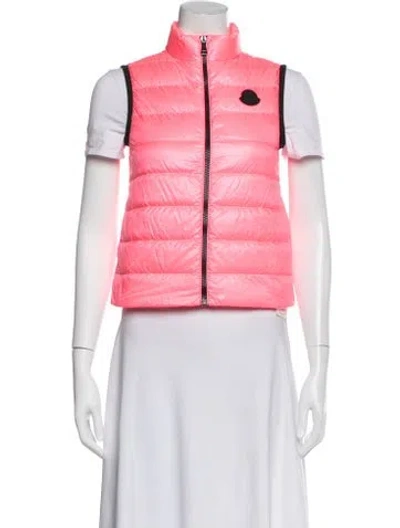 Pre-owned Moncler Down Jacket In Pink