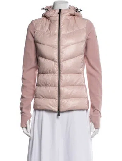 Pre-owned Moncler Down Jacket In Pink