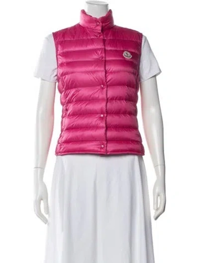 Pre-owned Moncler Down Jacket In Pink