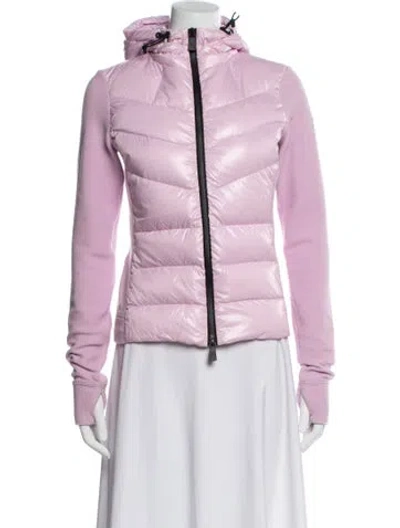 Pre-owned Moncler Down Jacket In Pink