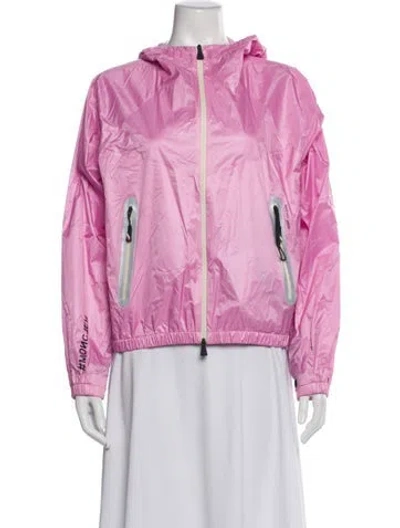 Pre-owned Moncler Down Jacket In Pink