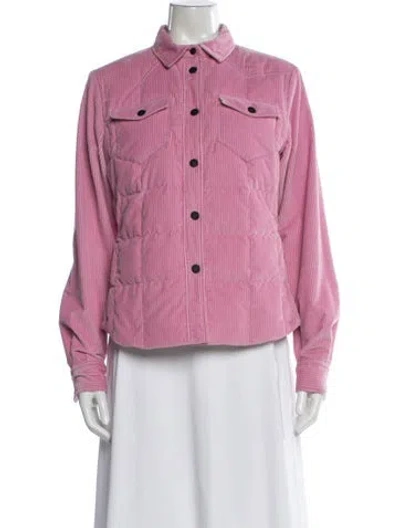 Pre-owned Moncler Down Jacket In Pink