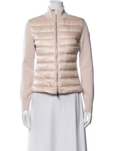 Pre-owned Moncler Down Jacket In Pink