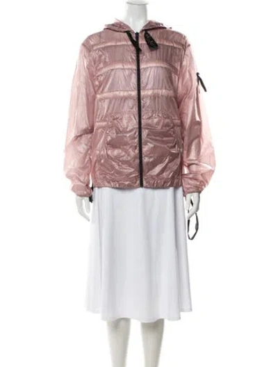 Pre-owned Moncler Down Jacket In Pink