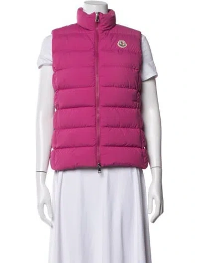 Pre-owned Moncler Down Jacket In Pink