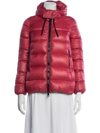Pre-owned Moncler Down Jacket In Pink