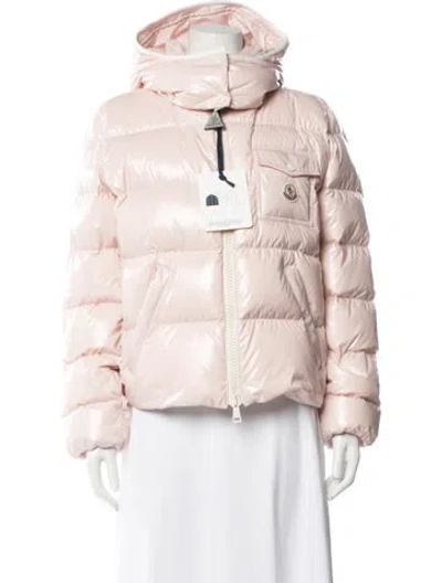 Pre-owned Moncler Down Jacket In Pink