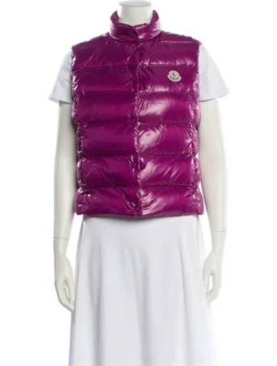 Pre-owned Moncler Down Jacket In Purple