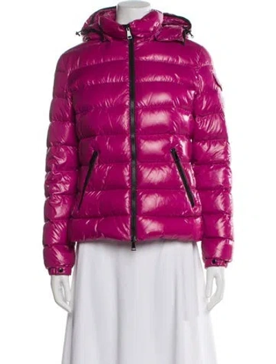 Pre-owned Moncler Down Jacket In Purple