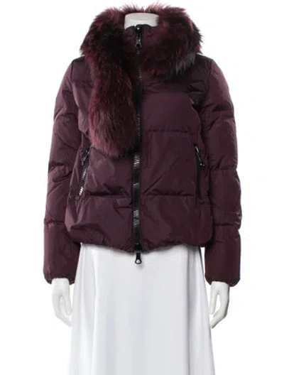 Pre-owned Moncler Down Jacket In Purple