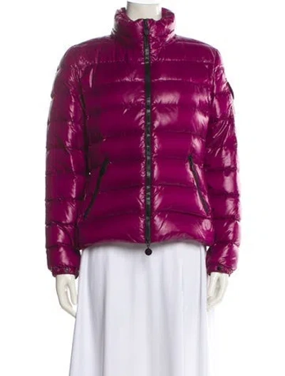 Pre-owned Moncler Down Jacket In Purple
