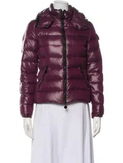 Pre-owned Moncler Down Jacket In Purple