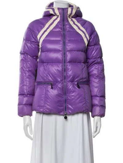 Pre-owned Moncler Down Jacket In Purple