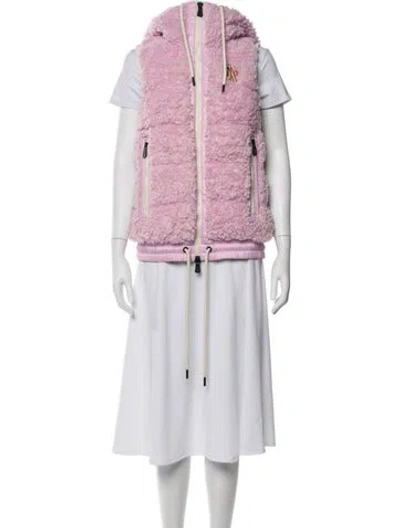 Pre-owned Moncler Down Jacket In Purple