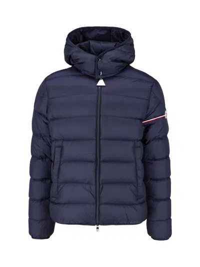 Moncler Down Jacket "ravenlock" In Blue