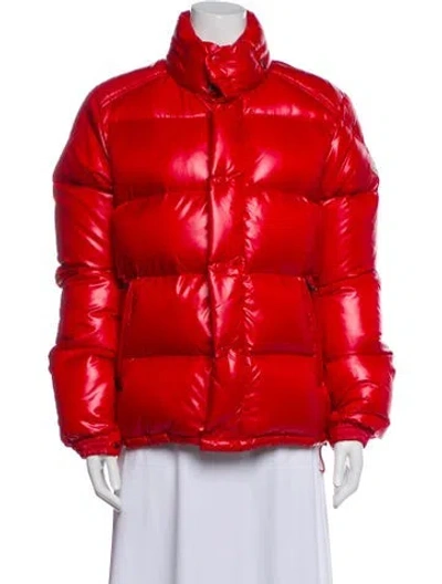 Pre-owned Moncler Down Jacket In Red