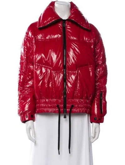 Pre-owned Moncler Down Jacket In Red
