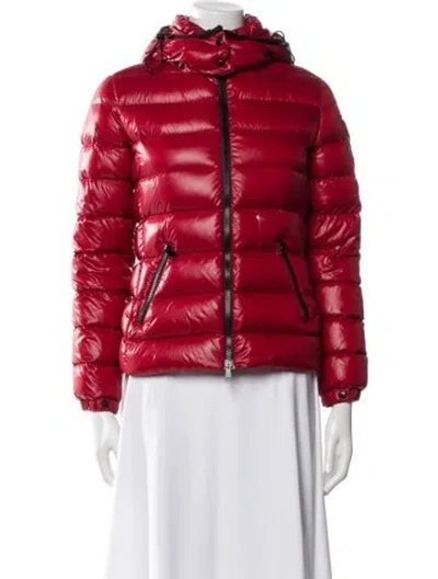 Pre-owned Moncler Down Jacket In Red