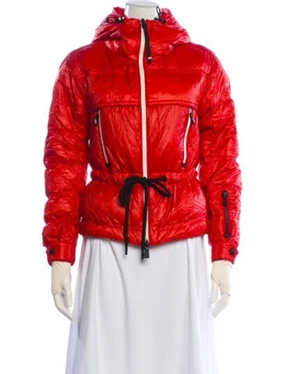 Pre-owned Moncler Down Jacket In Red
