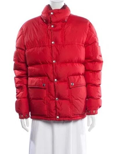 Pre-owned Moncler Down Jacket In Red