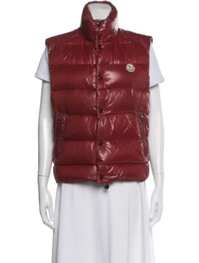 Pre-owned Moncler Down Jacket In Red