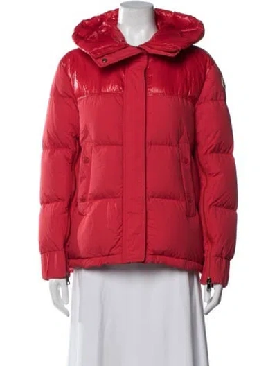 Pre-owned Moncler Down Jacket In Red