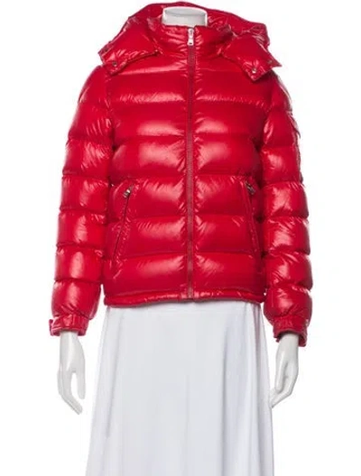 Pre-owned Moncler Down Jacket In Red
