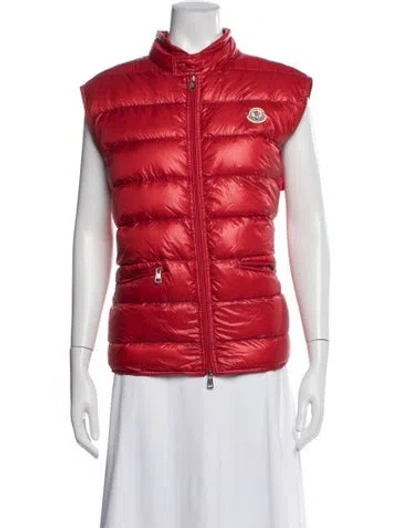 Pre-owned Moncler Down Jacket In Red