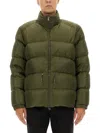 Moncler Puffer Jacket Tuileries High Collar In Green