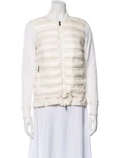 Pre-owned Moncler Down Jacket In White