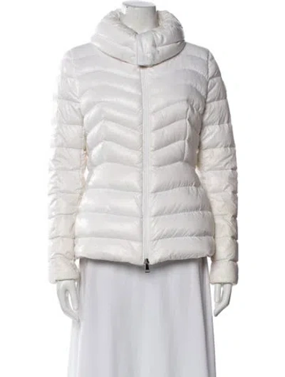 Pre-owned Moncler Down Jacket In White