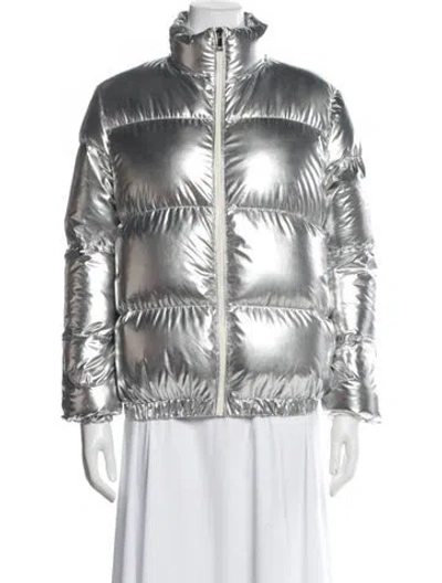 Pre-owned Moncler Down Jacket In White