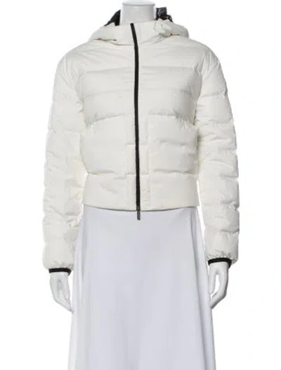Pre-owned Moncler Down Jacket In White