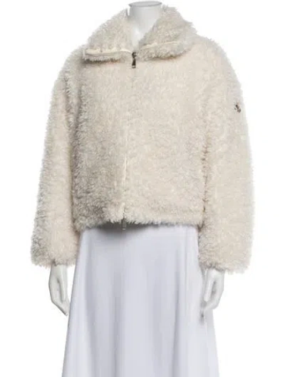 Pre-owned Moncler Down Jacket In White
