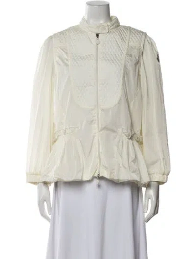 Pre-owned Moncler Down Jacket In White