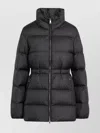 Moncler Down Jacket With Zip And Elastic Waist In Multi