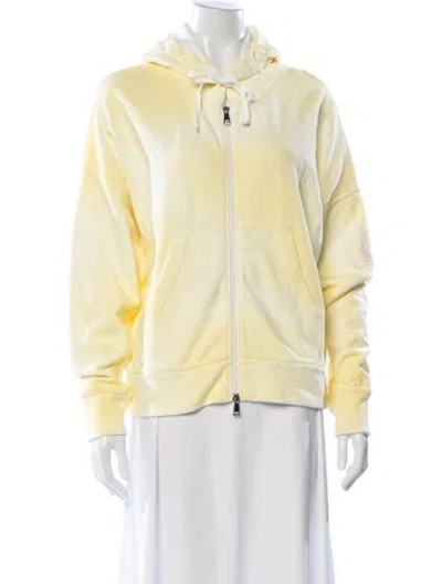 Pre-owned Moncler Down Jacket In Yellow